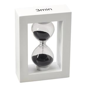 שעון חול מסגרת עץ - קטן, 3 דקות.
גובה 11 ס