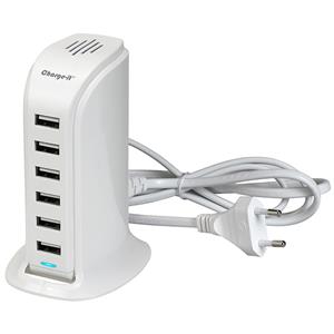 לונדון - מרכזיית USB, כבל חיבור לחשמל, 6 יציאות טעינה של 2.1A כל אחת, הספק 65W, 13A. 
כניסה - AC 100-240V .בהספק של .63W, 12.6A. גם כשמחברים מספר מכשירים,נשמרת מהירות טעינה של 2.1A. כבל חשמל באורך 100 ס